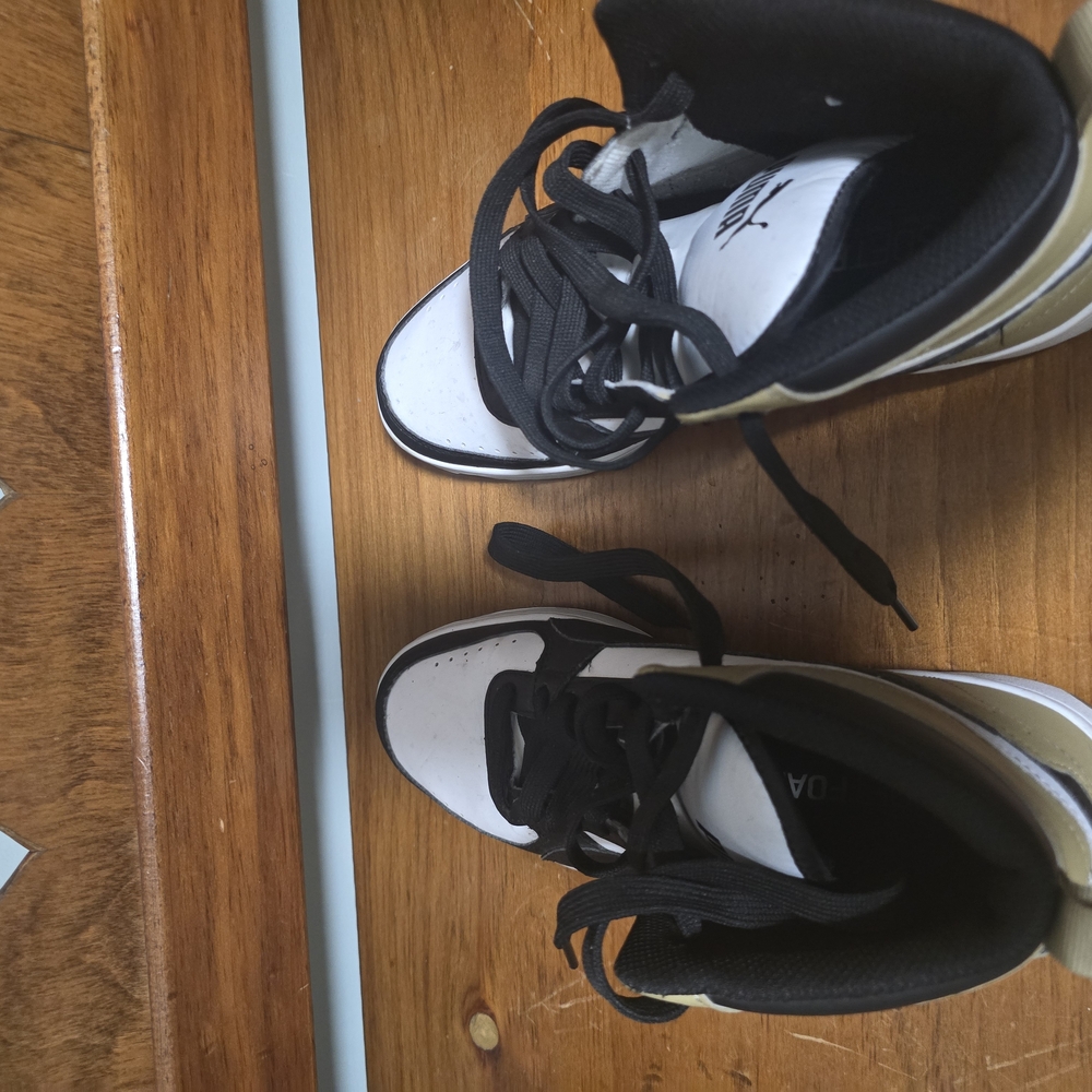 PUMA Men's High-Top Sneakers - Black and Tan - Picture 5 of 6